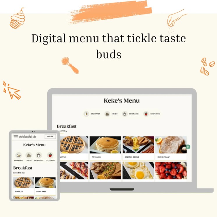 restaurant website menu design for modern browsers